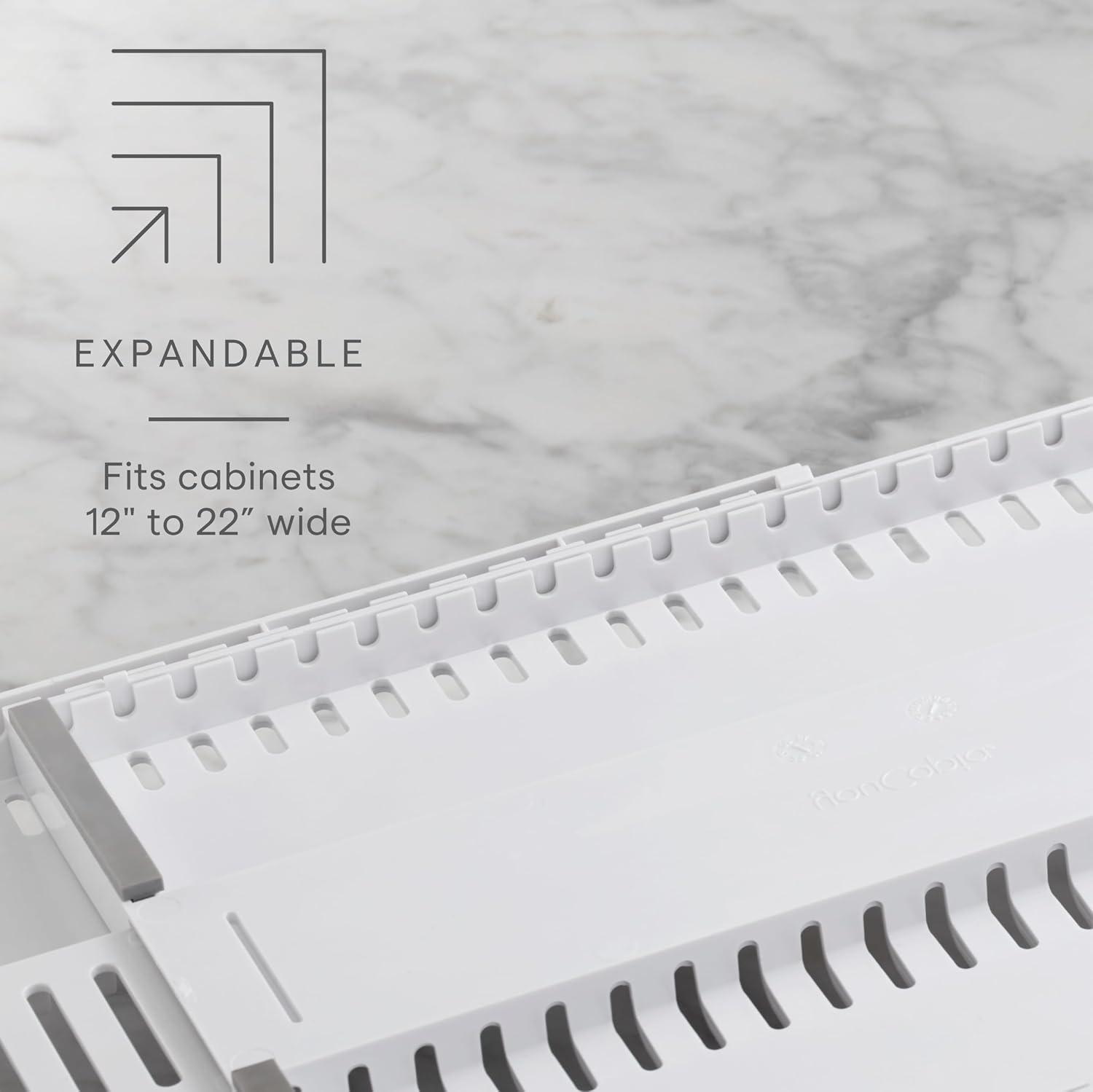 YouCopia StoreMore Expandable Cookware Rack: Non-Slip Kitchen Storage, Multi-Compartment Pot & Pan Organizer