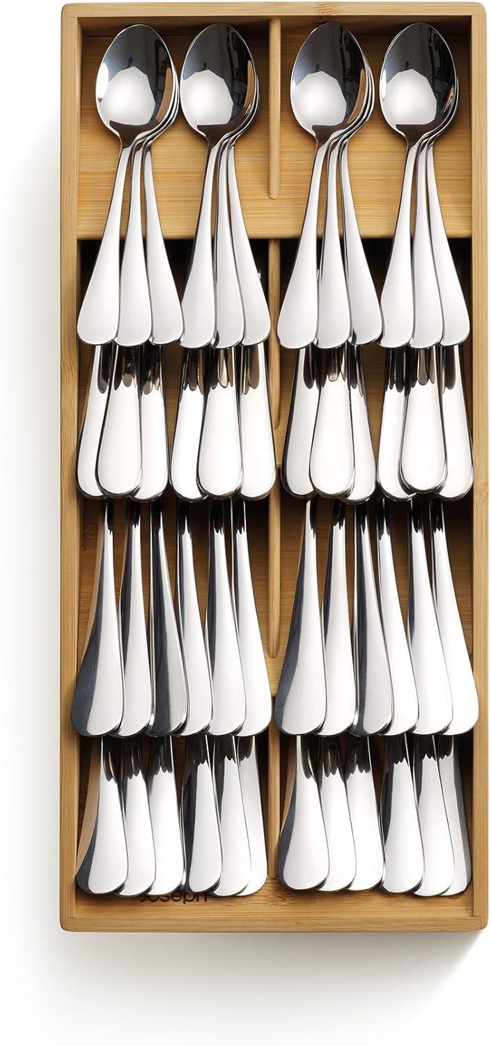 Joseph Joseph DrawerStore Large Bamboo Silverware Organizer