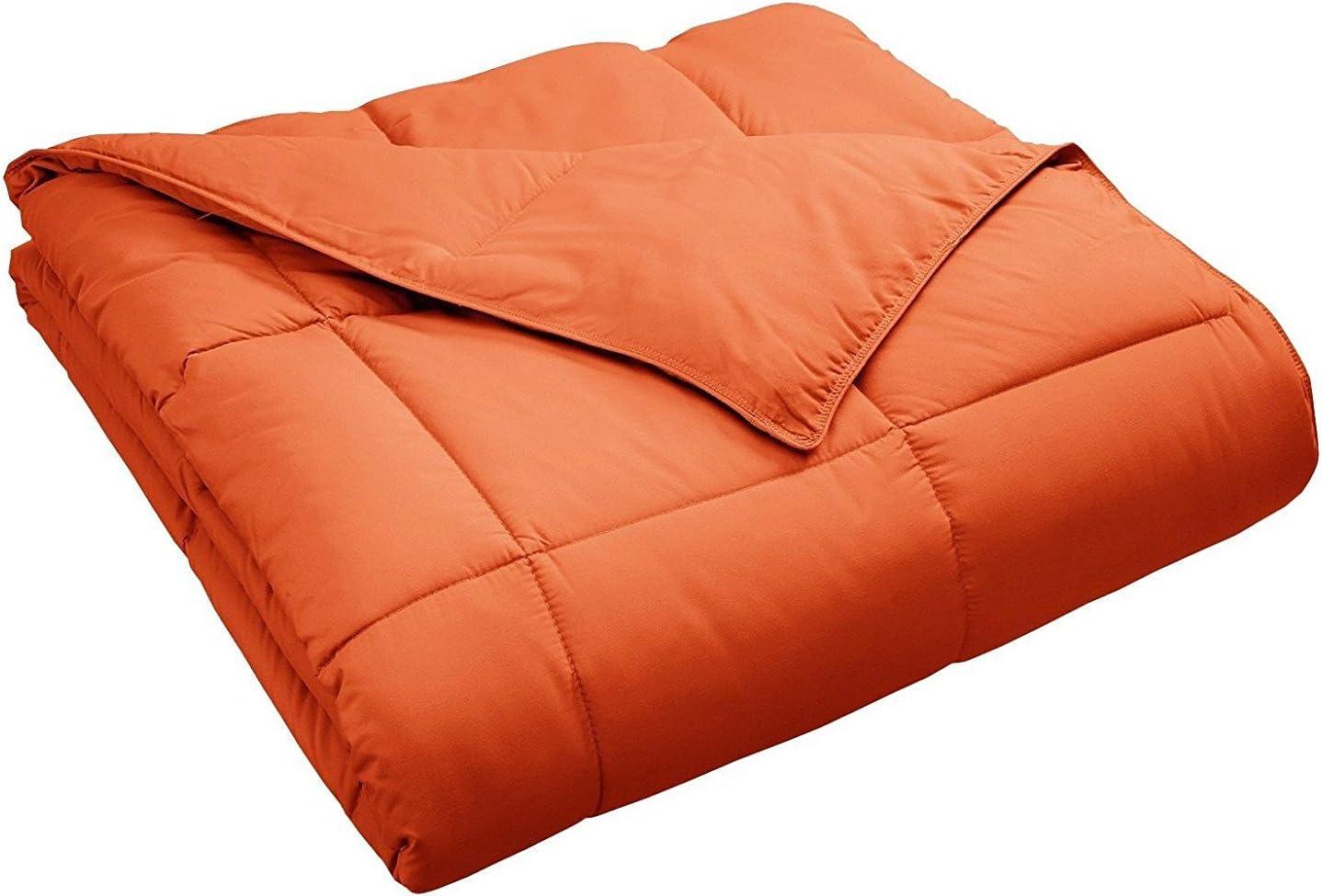 Classic Comforter Reversible All-Season Medium Weight Down Alternative Bedding by Blue Nile Mills