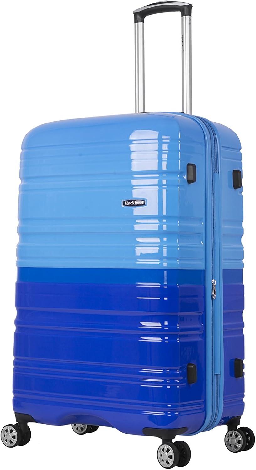Luggage Expandable Spinner Set, Blue & Sky Blue - 2 Piece
