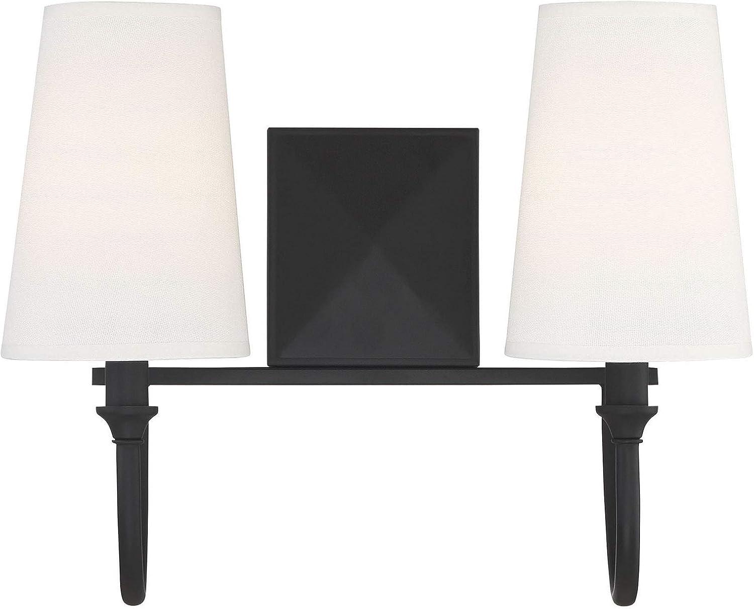 Savoy House Cameron 2 - Light Vanity in  Matte Black