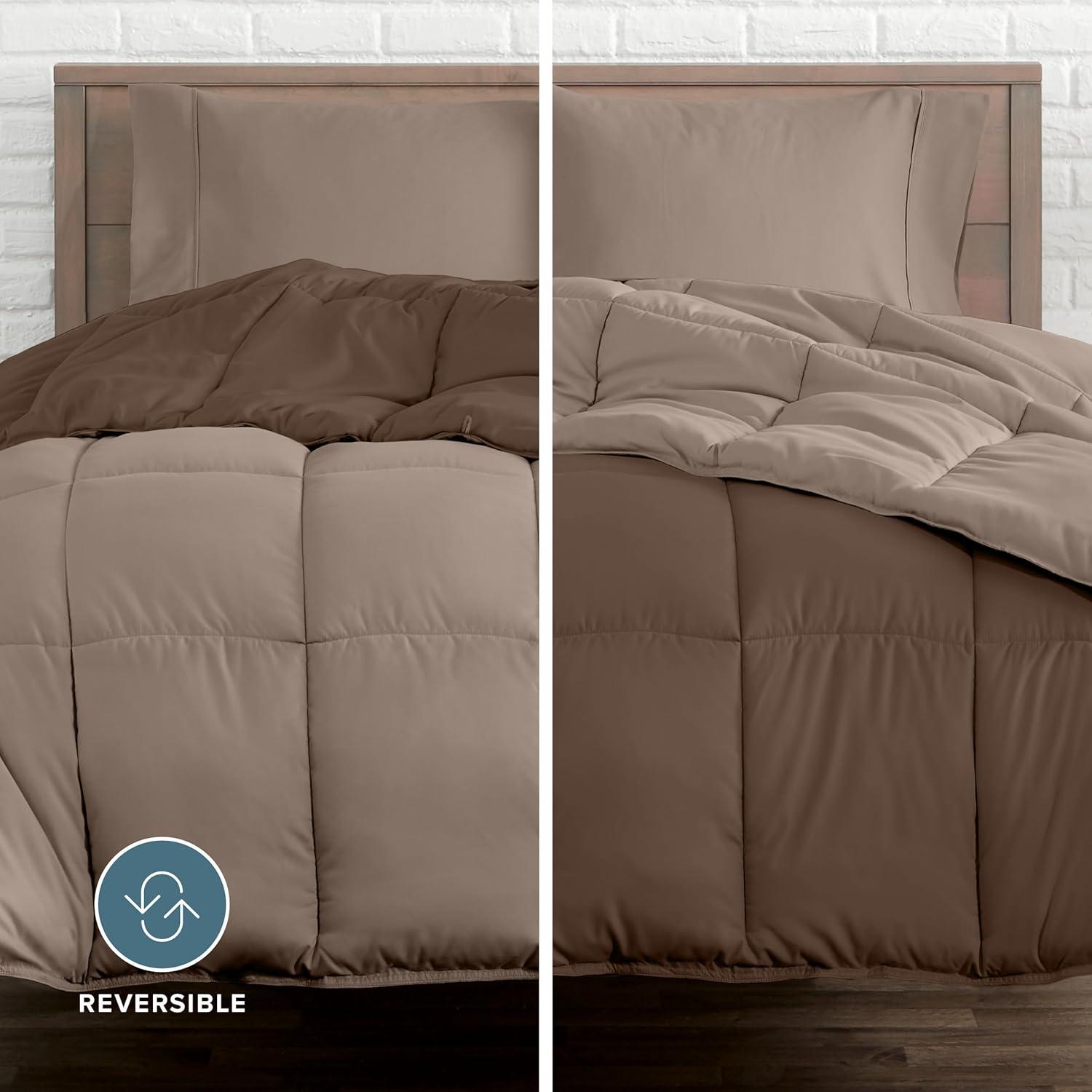 Bare Home 1800 Premium Microfiber Reversible Bed-In-A-Bag