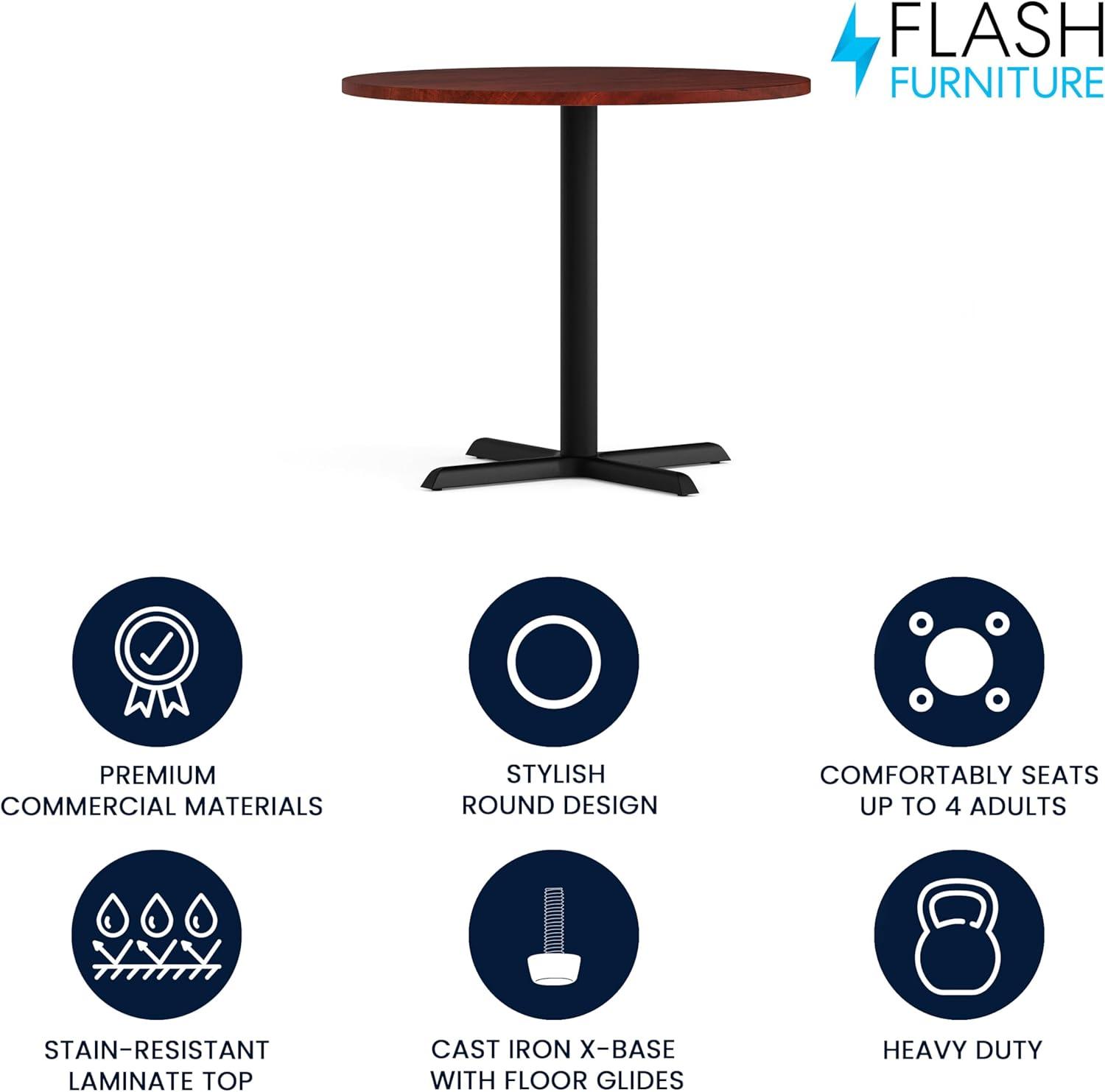 Flash Furniture 36" Round Multi-Purpose Conference Table - Meeting Table for Office