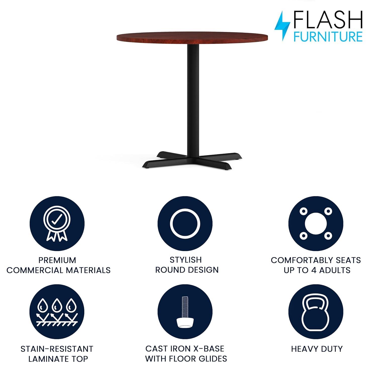 Flash Furniture 36" Round Multi-Purpose Conference Table - Meeting Table for Office