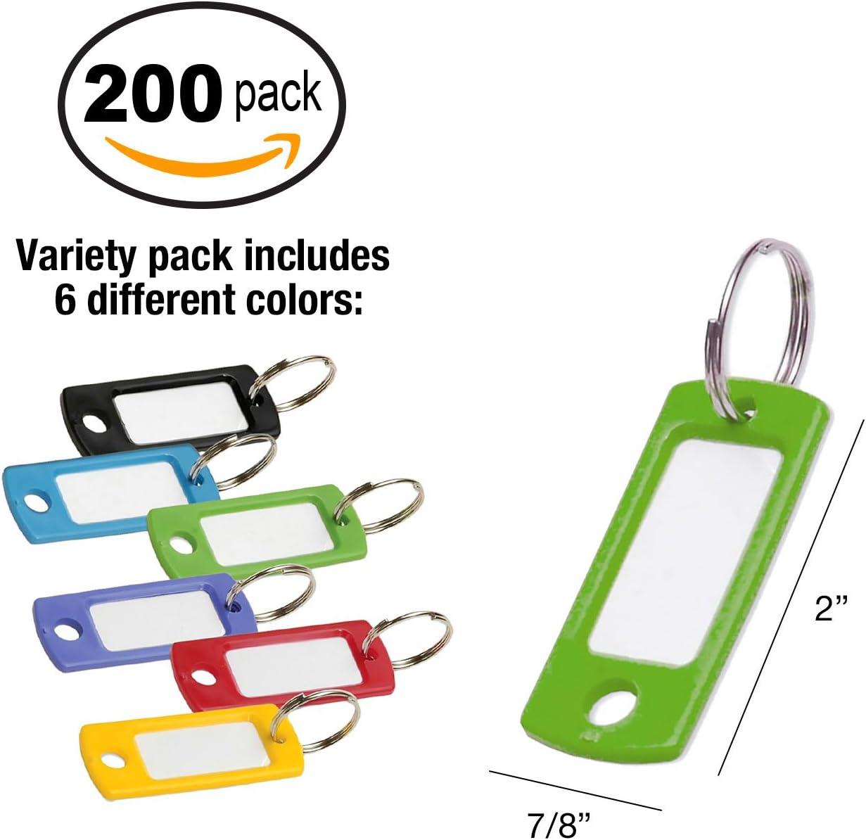 Lucky Line  16929  Assorted Color Key Tags (12-Pack)