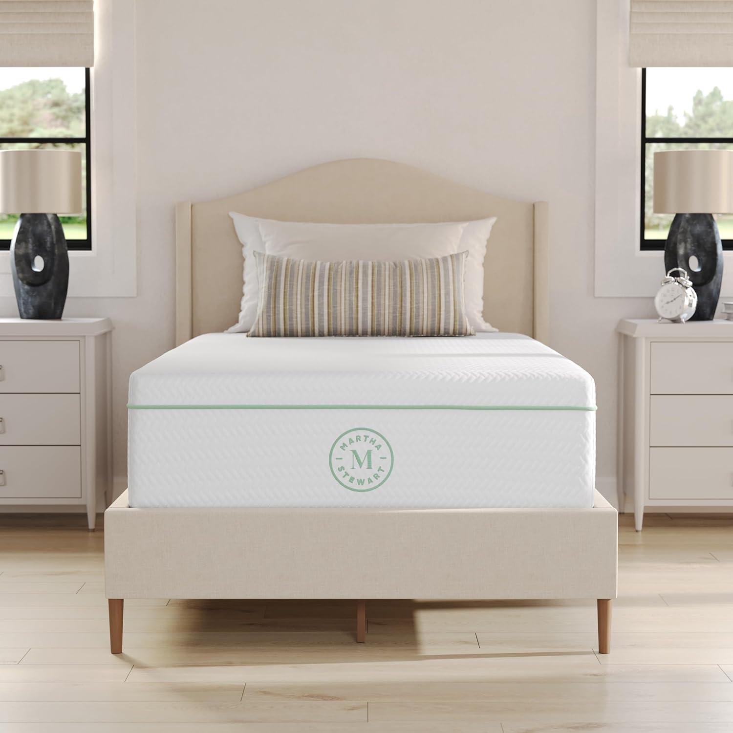 Martha Stewart SleepComplete Premium Medium-Firm Dual-Action Cooling Memory Foam Mattress In A Box