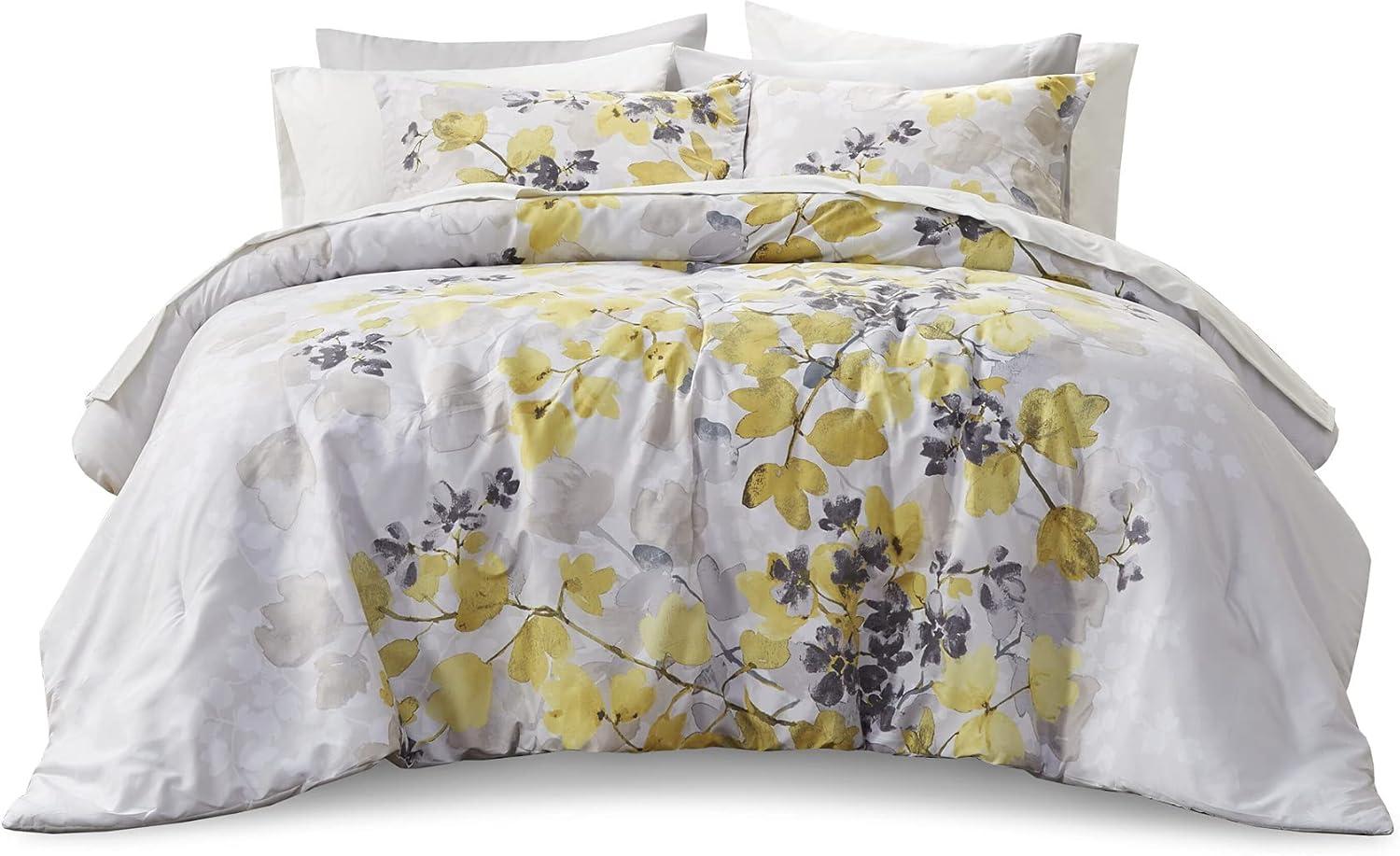 Floral Comforter Set with Bed Sheets