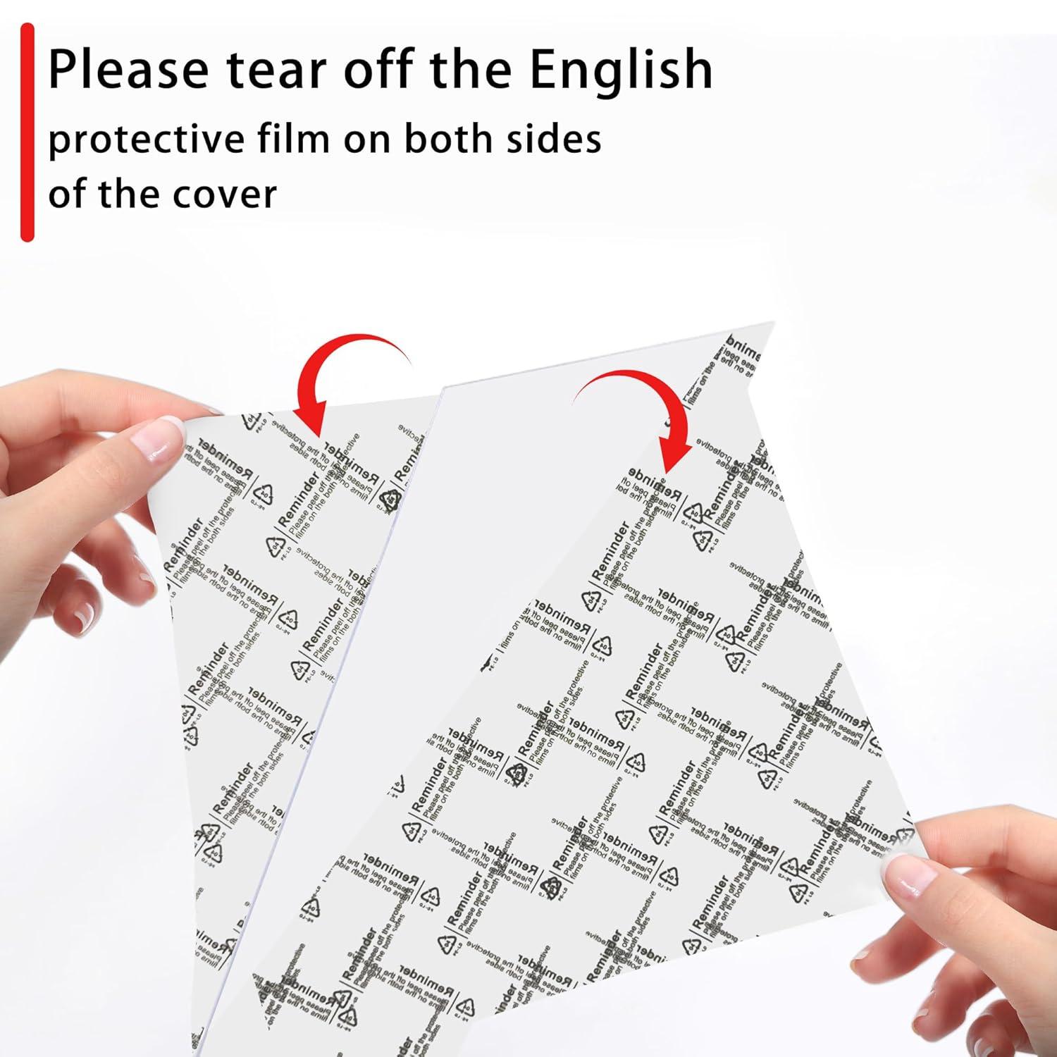 Picrit 8.5x11 Picture Frame Set of 12, Display 6x8 with Mat or 8.5 x 11 without Mat, Photo Frames for Wall Mounting or Table Top Display, Black