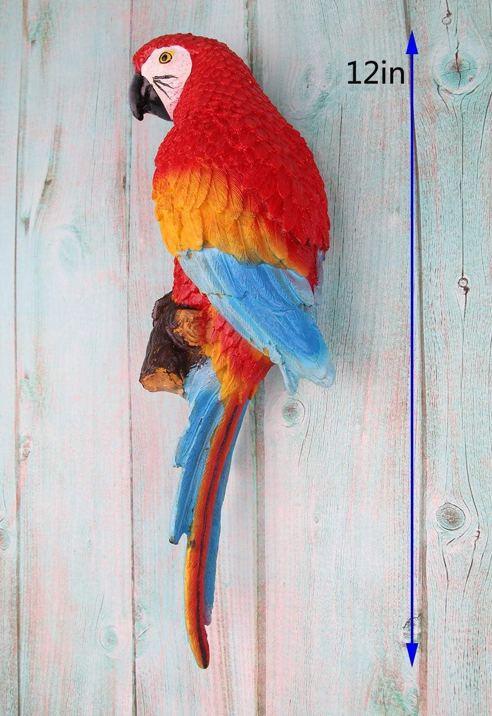 Design Toscano Tropical Scarlet Macaws Wall Sculpture