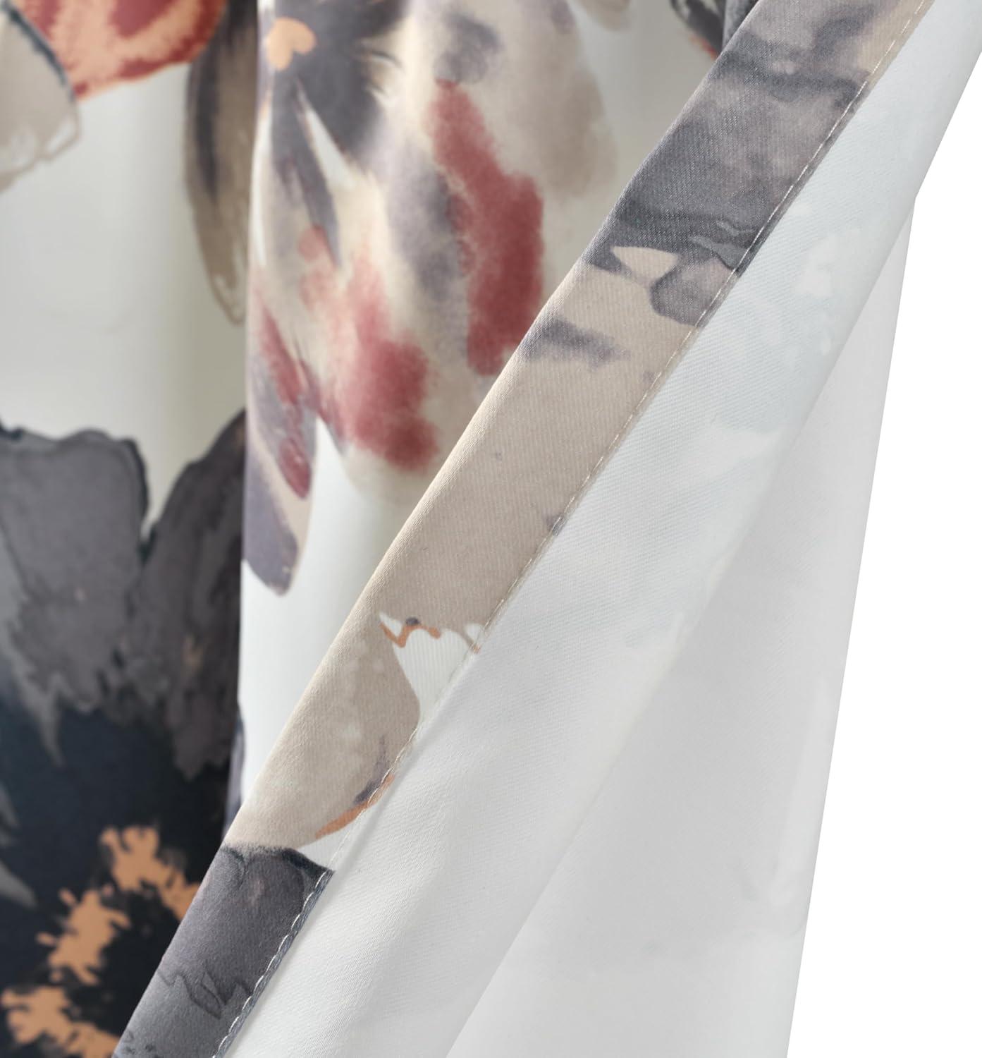 Lush Decor Leah Floral Tailored 52'' W Window Valance