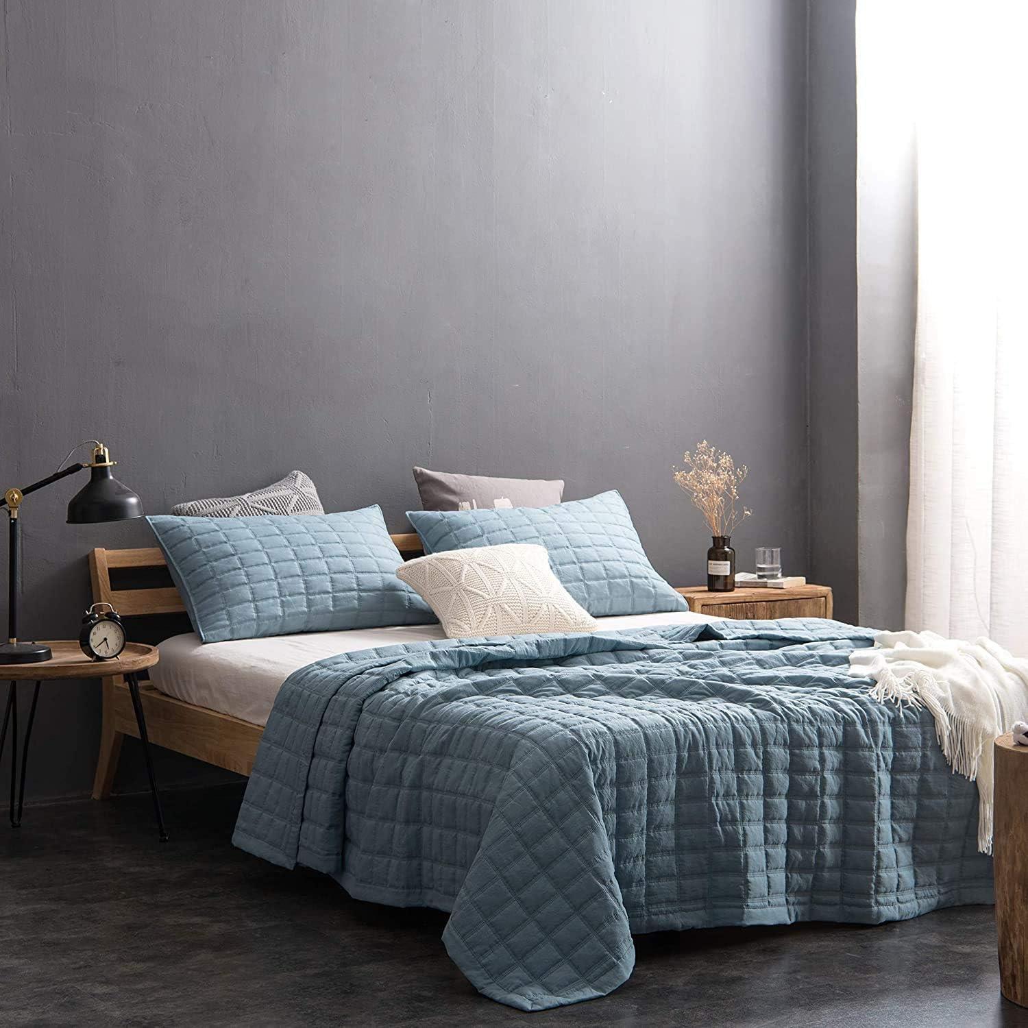 Kasentex Stonewashed Reversible Quilt Set