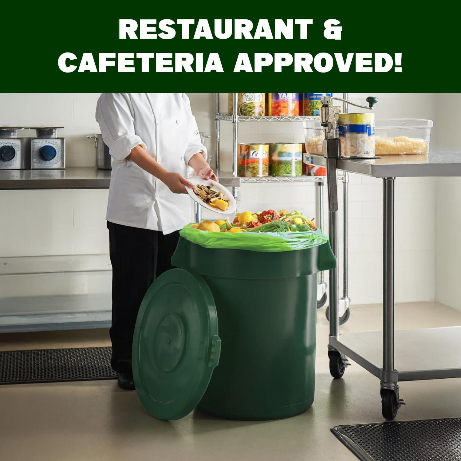 Simply Bio 33 Gallons PLA And PBAT Based Trash Bags - 30 Count