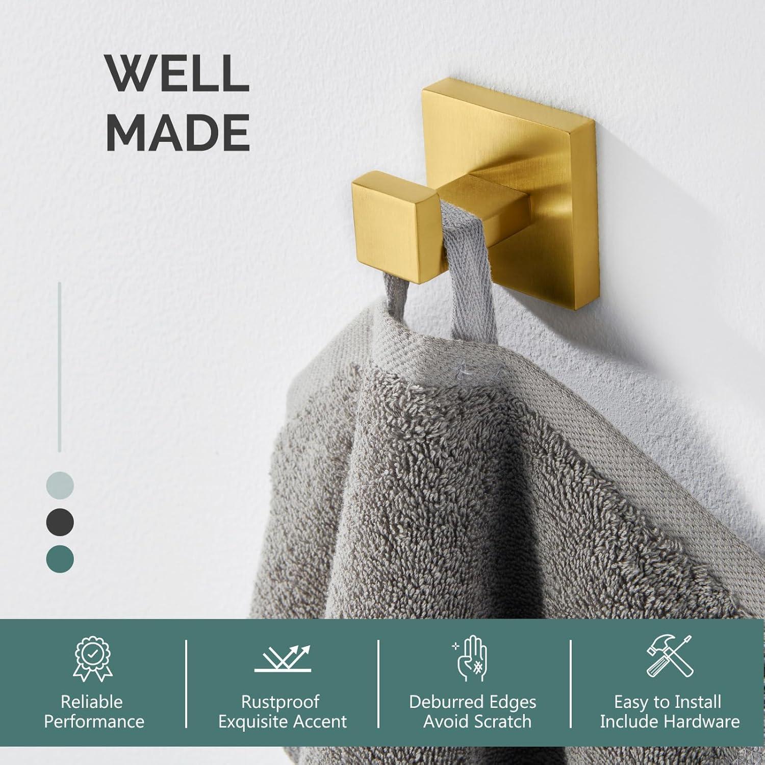 Stainless Steel Bathroom Wall Mounted Robe Hook