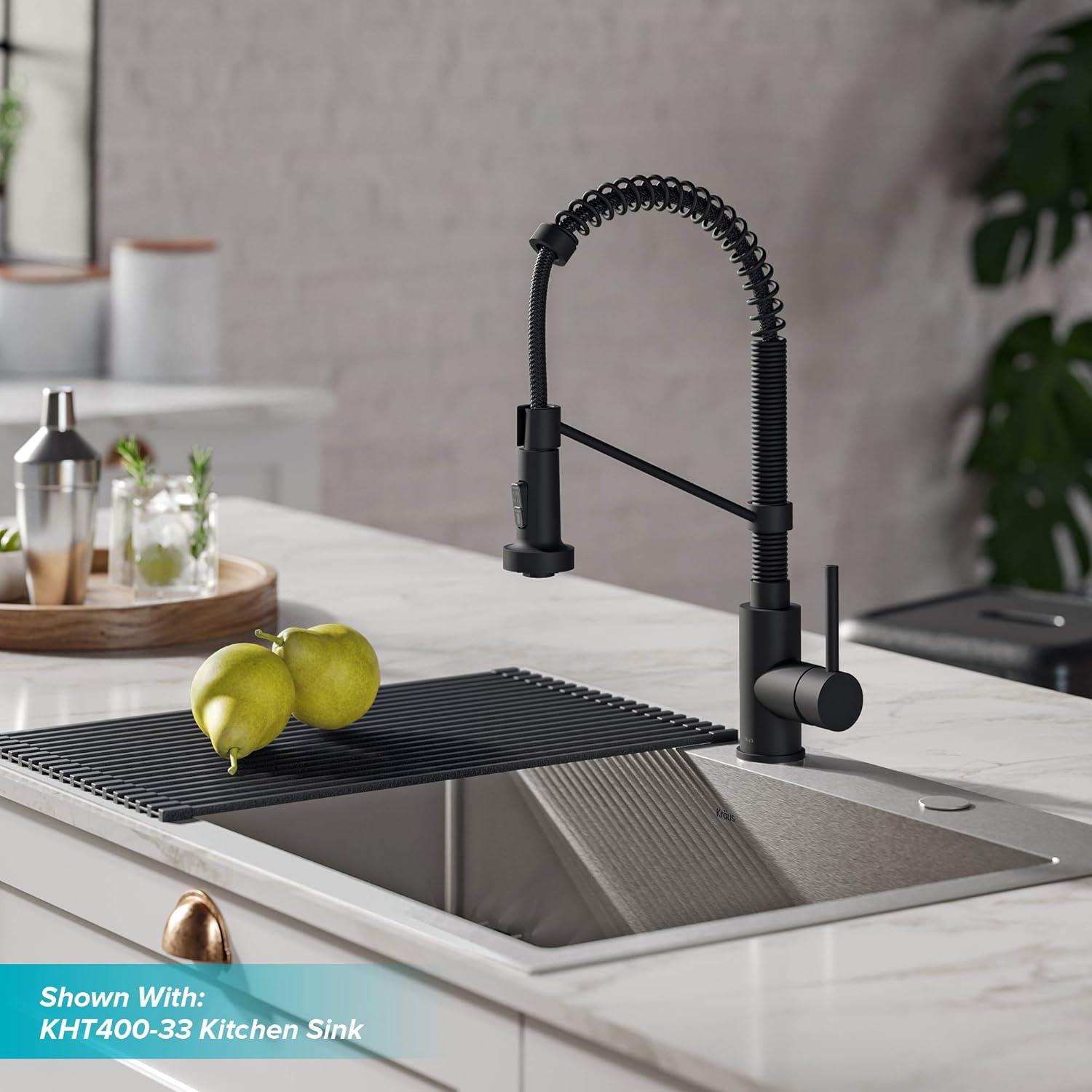 KRAUS Bolden Commercial Style 2-Function Single Handle Pull Down Kitchen Faucet