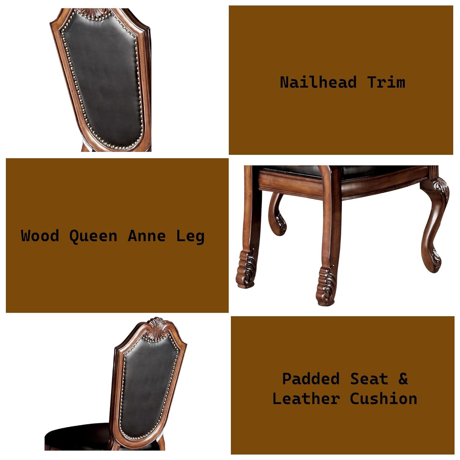 Acme Furniture Industry Inc. Chateau De Ville Side Chair (Set-2) in , Cherry (Set of 2)