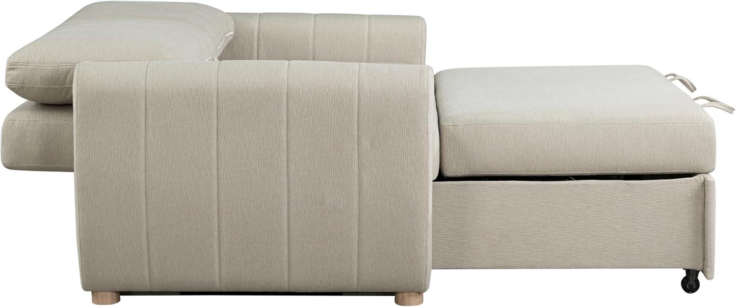 Serta Lowry 66.5" Full-Size Upholstered Convertible Sleeper Loveseat