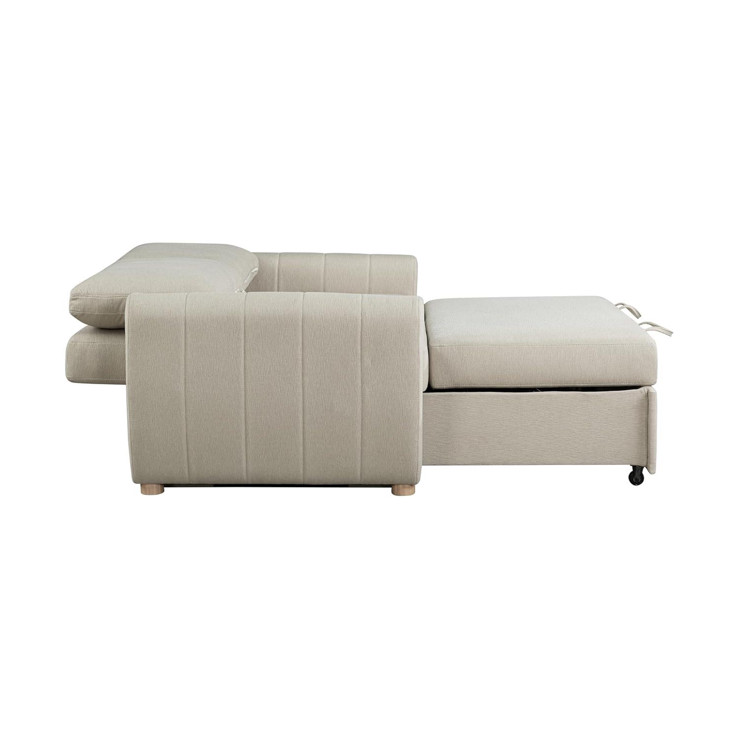 Serta Lowry 66.5" Full-Size Upholstered Convertible Sleeper Loveseat