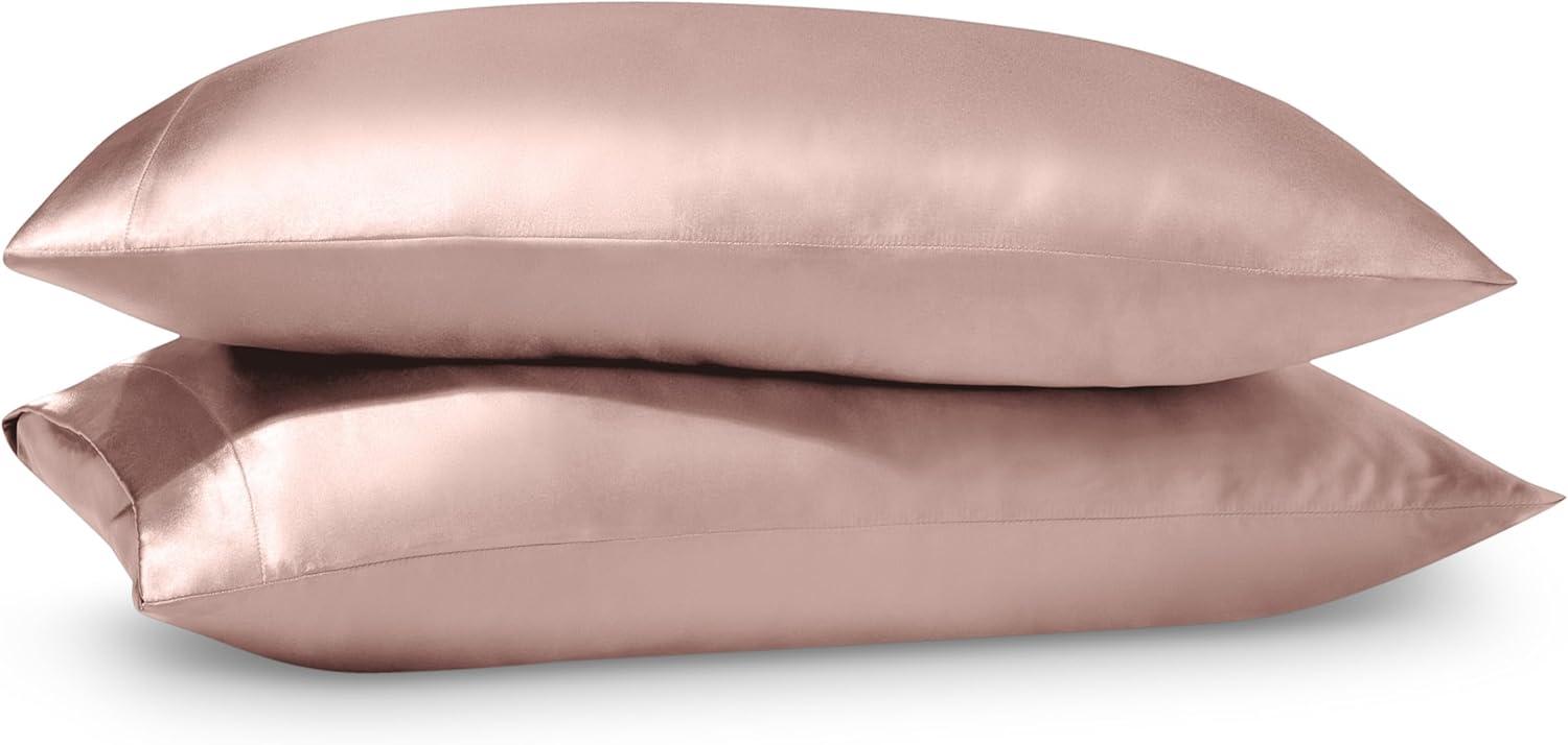 Bare Home Soft Poly Satin Pillowcase Set