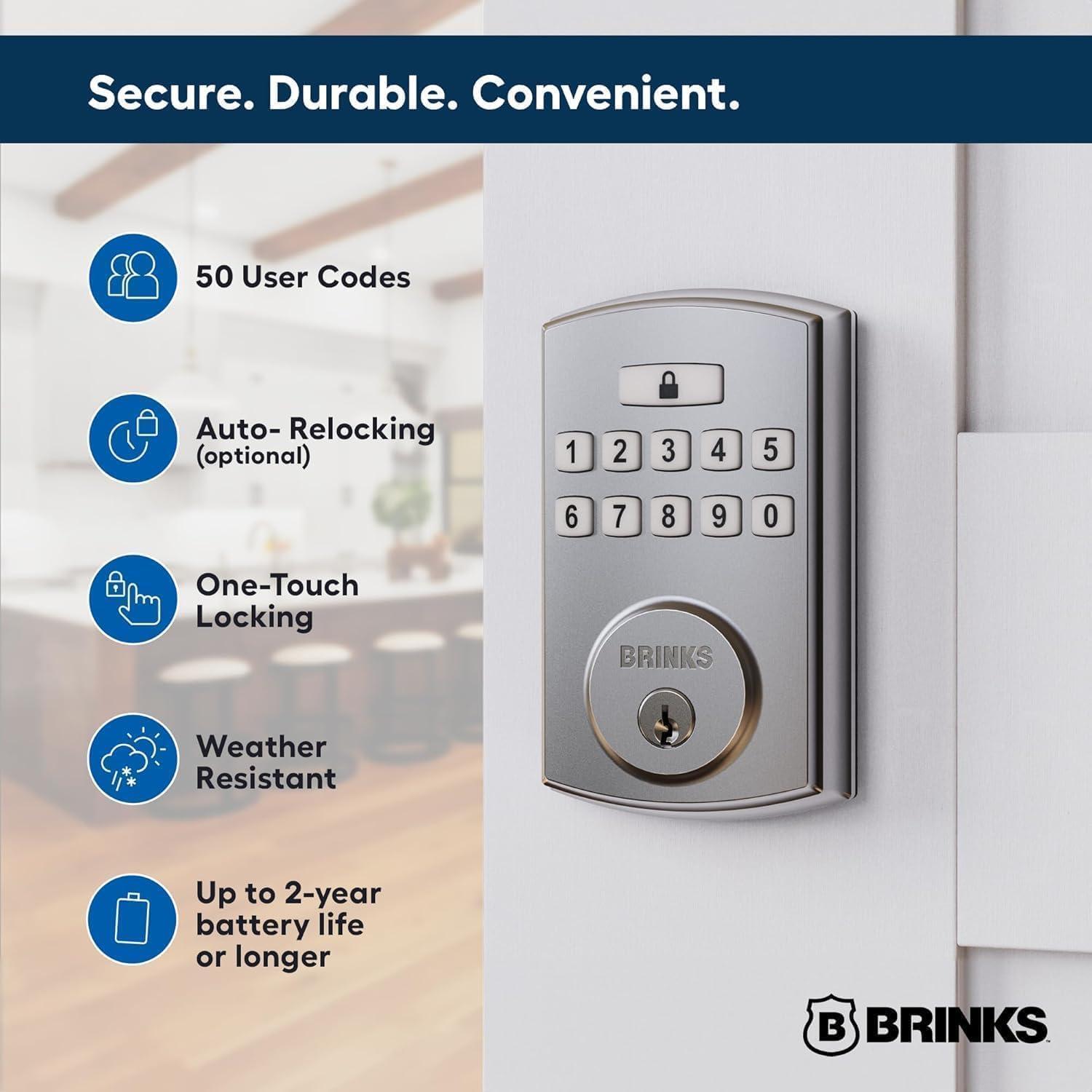 Brinks Electronic Fingerprint Deadbolt