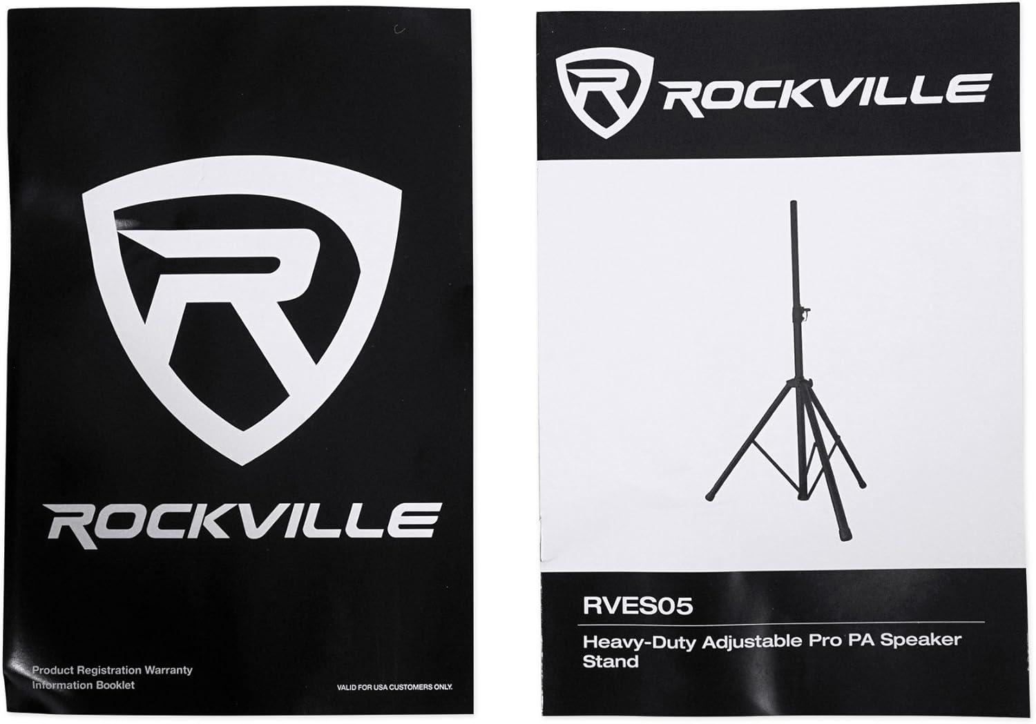 Rockville RVES05 Black Heavy Duty Tripod Pole-Mount DJ PA Speaker Stand