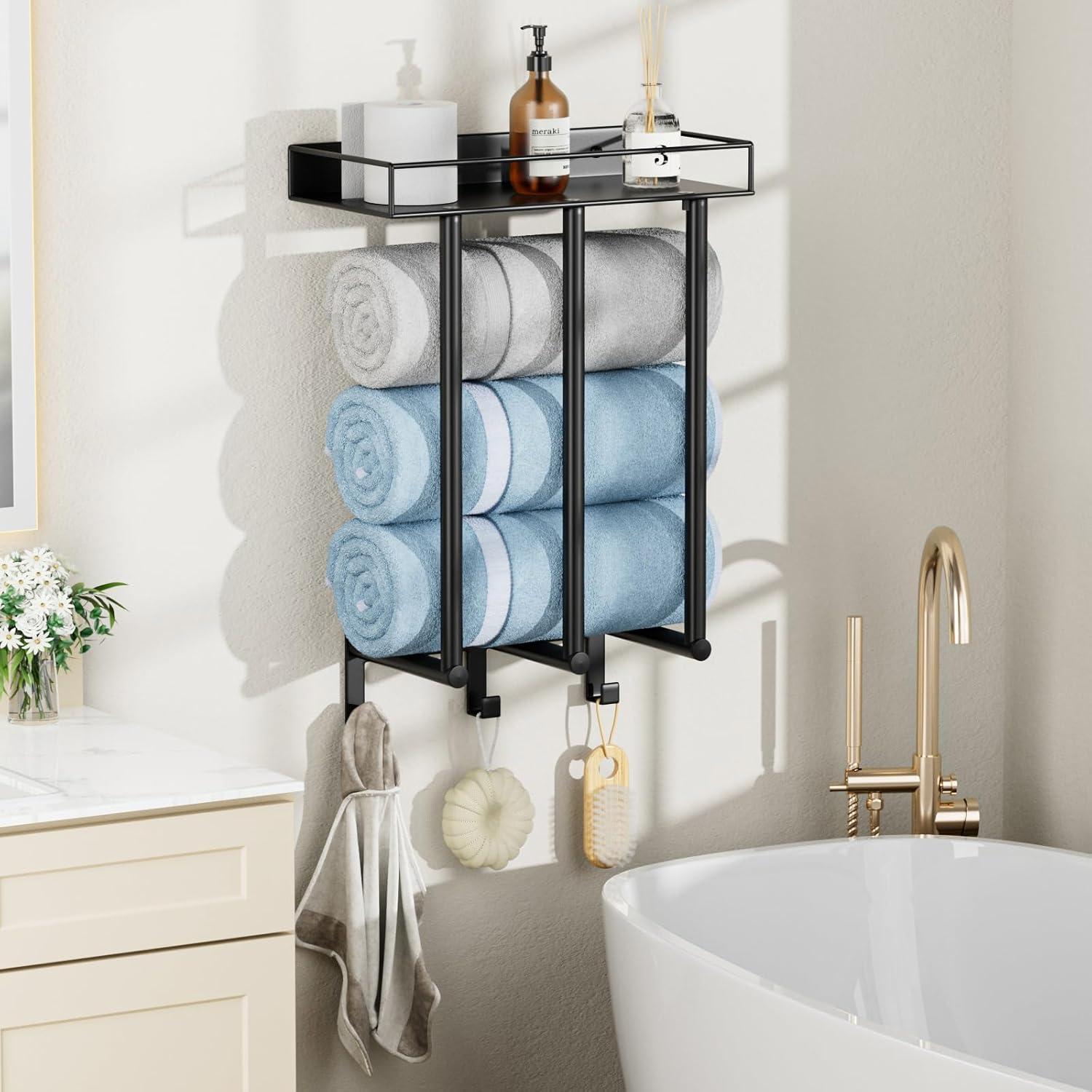 3 Wall Towel Rack