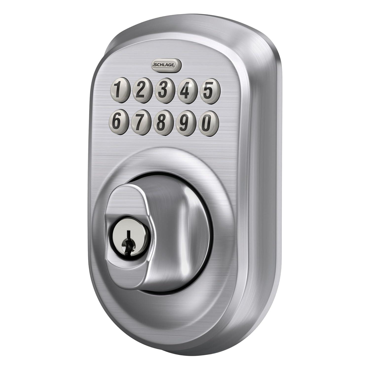 Schlage Schlage Keypad Deadbolt with Plymouth Trim