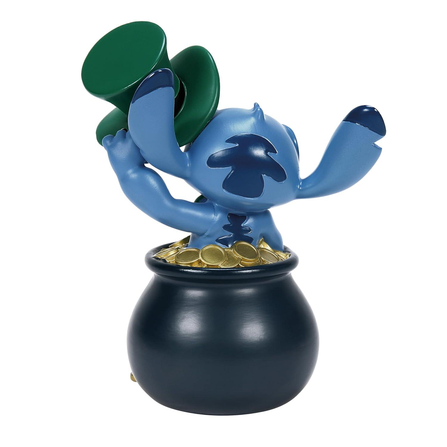 Disney Showcase Stitch St Patrick's Day Figurine 5in H