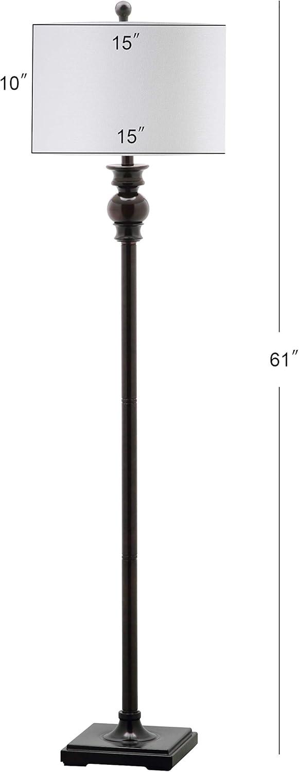 Alphie 61 Inch H Floor Lamp - Ebony - Safavieh