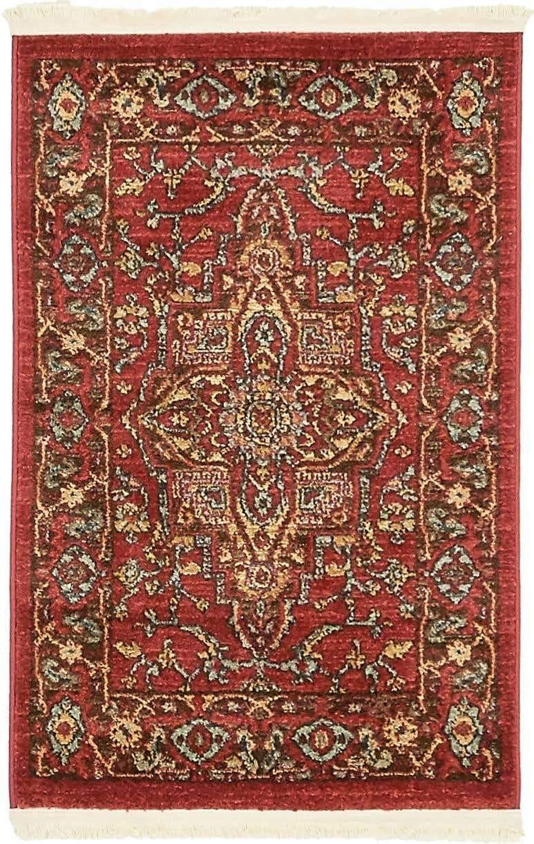 Unique Loom 2' 0 x 3' 1 Red Sahand Ardashir Area Rug