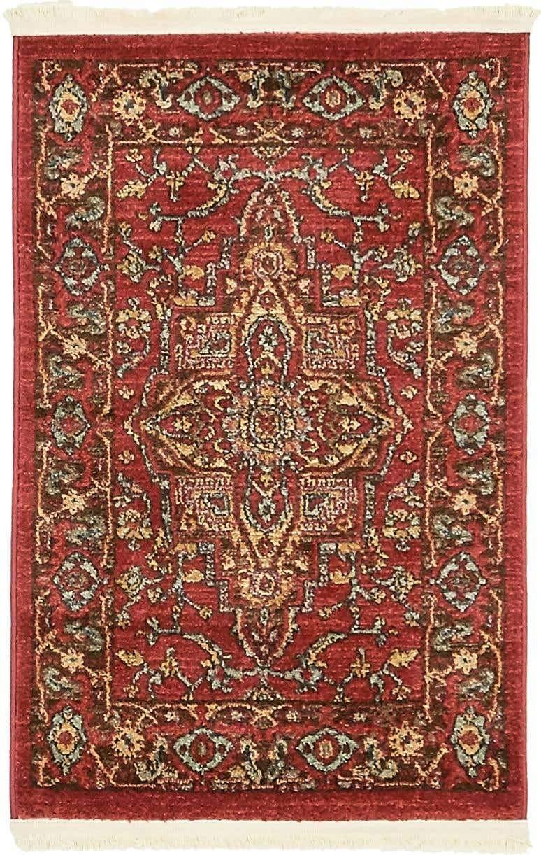 Unique Loom 2' 0 x 3' 1 Red Sahand Ardashir Area Rug