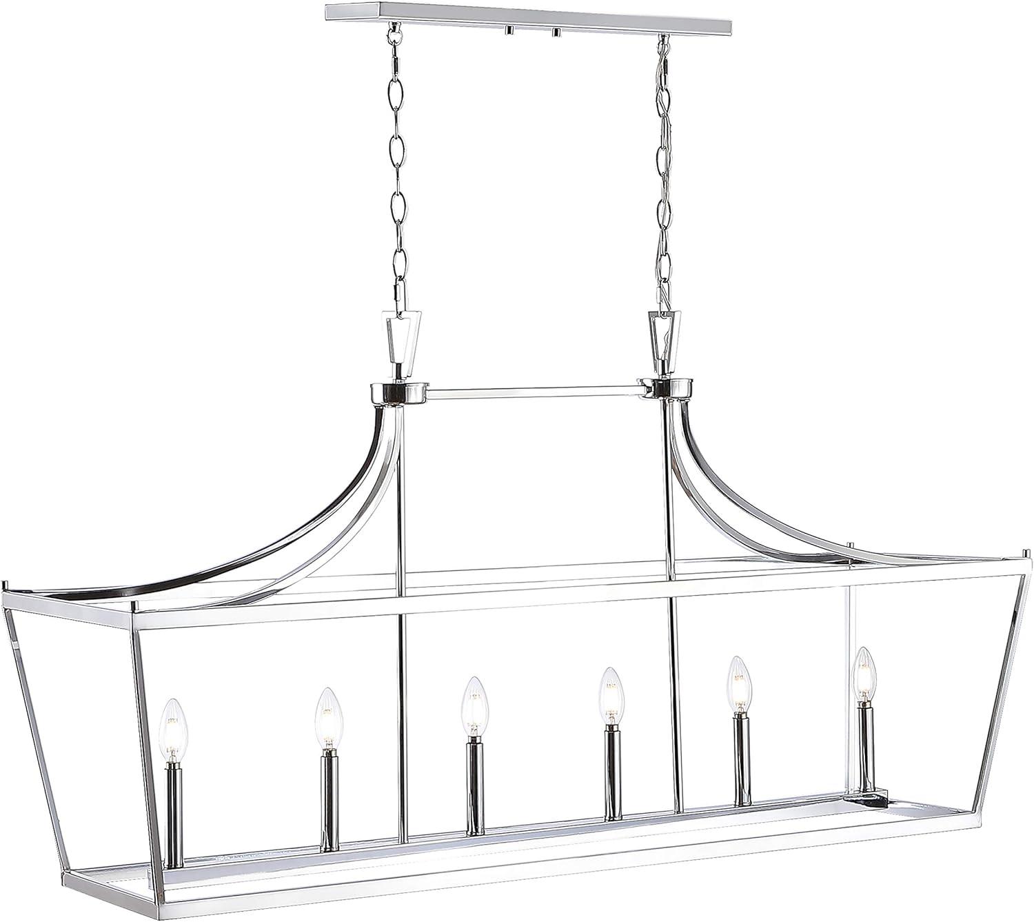 Aroris 6 Light 49" Pendant - PND4093 - Oil Rub Bronze - Safavieh