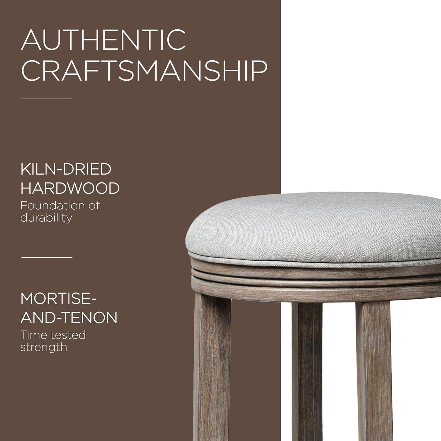 Maven Lane Maven Lane Eva Stool with Fabric Upholstery