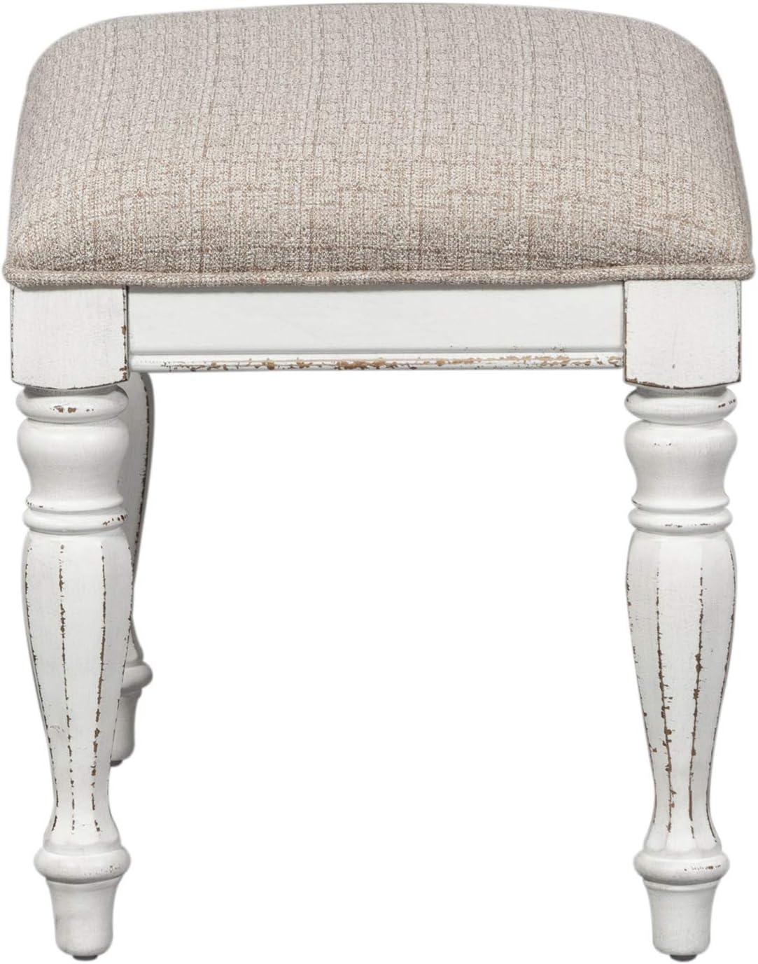 Magnolia Manor Accent Bench in White