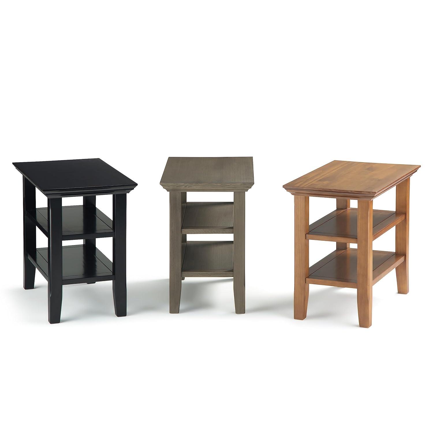 Lark Manor™ Solid Wood Transitional Table with Open Shelves
