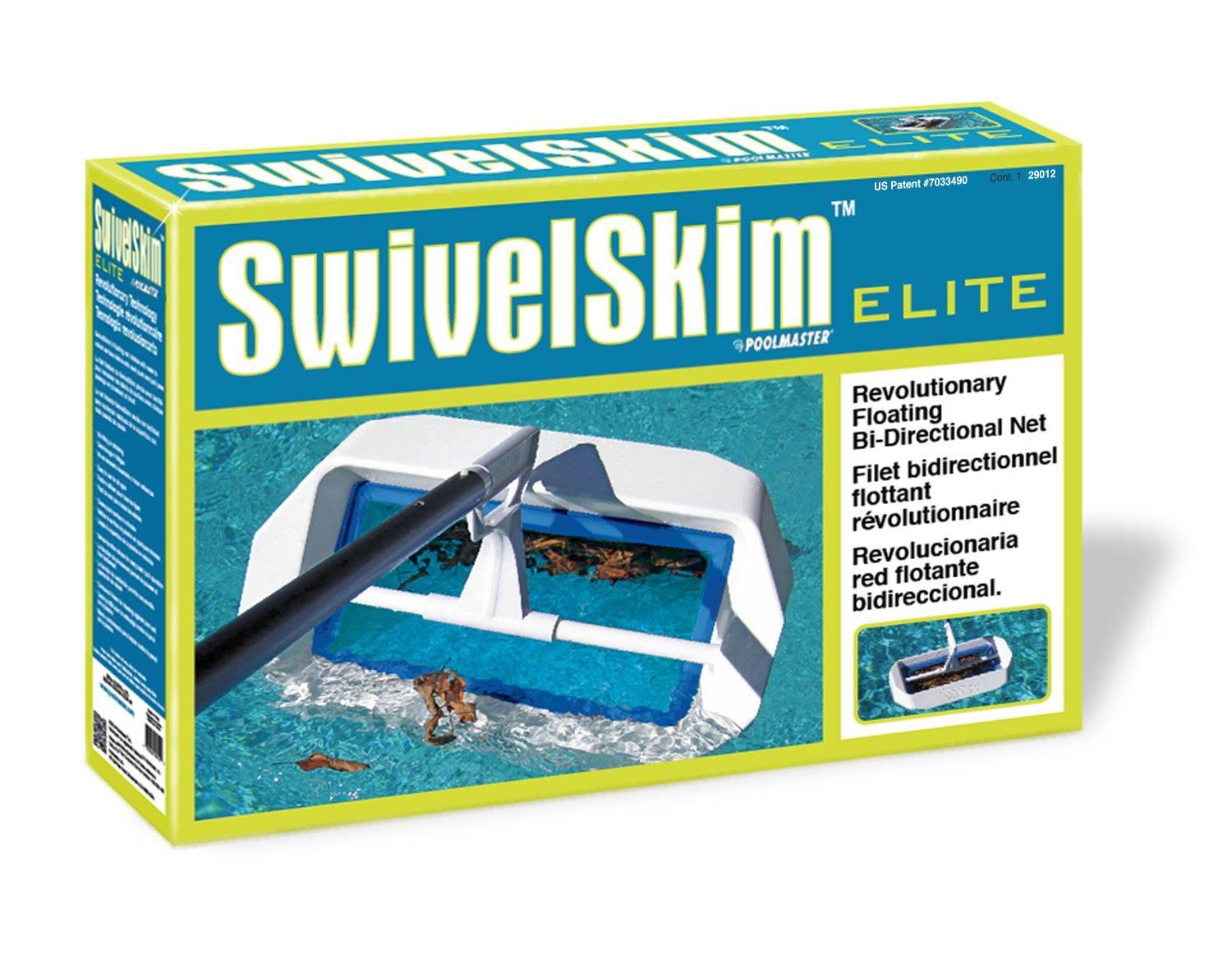Poolmaster Swivel Skim Elite - Bi-Directional Floating Swimming Pool and Spa Skimmer/Rake with Mesh Net