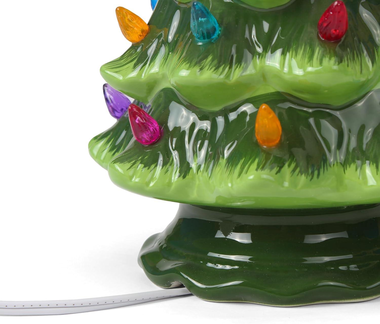 Ceramic Christmas Tree That Lights Ups-Inspired Vintage Christmas Tree-Indoor Christmas Decorations