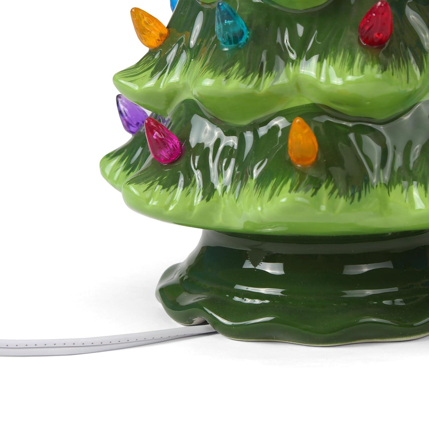 Ceramic Christmas Tree That Lights Ups-Inspired Vintage Christmas Tree-Indoor Christmas Decorations