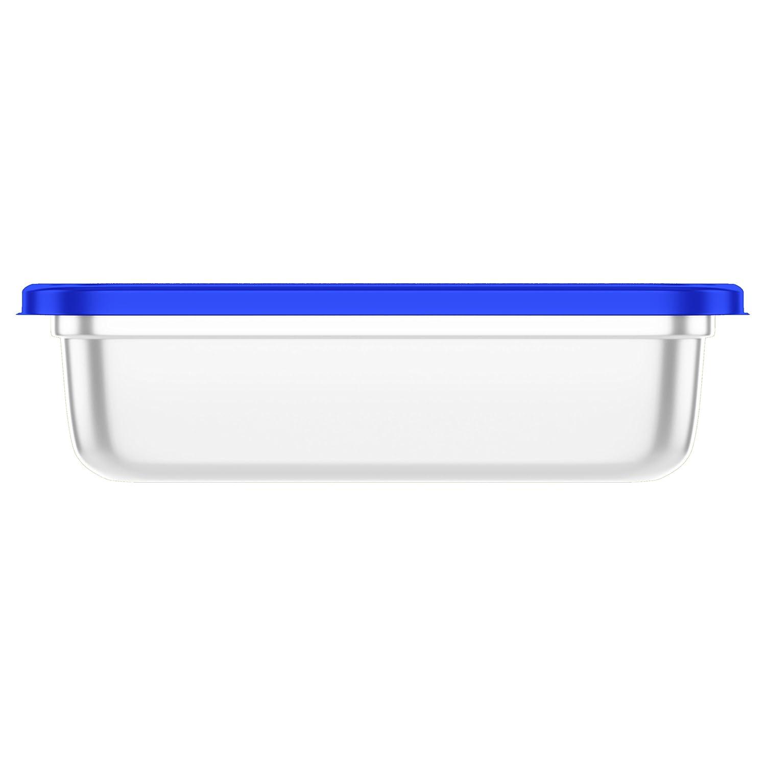 Ziploc® Brand, Food Storage Containers with Lids, Smart Snap Technology, Large Rectangle, 2 ct