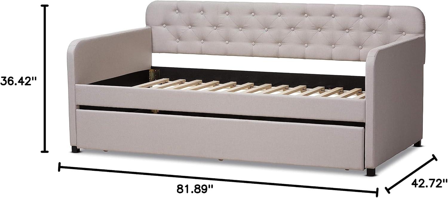 Baxton Studio Daybeds Twin Beige