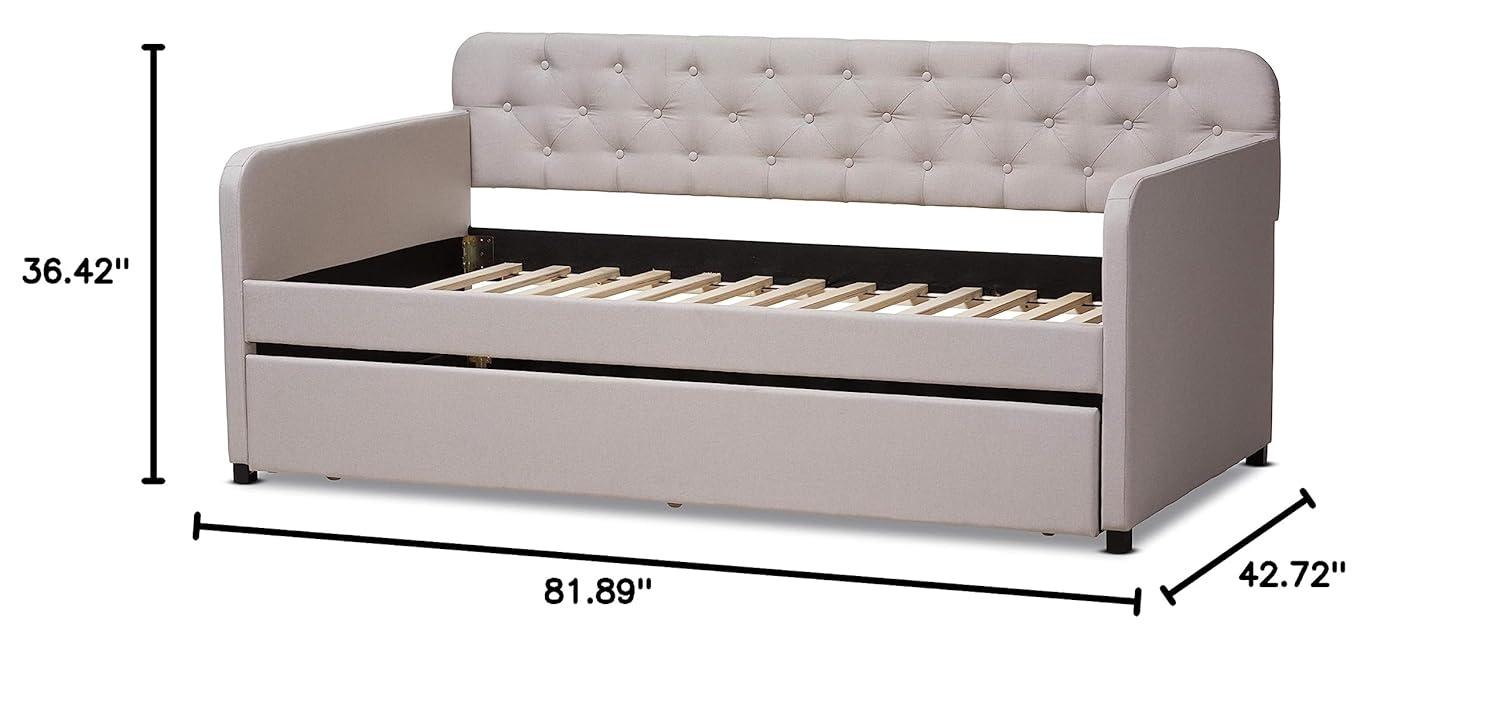 Baxton Studio Daybeds Twin Beige