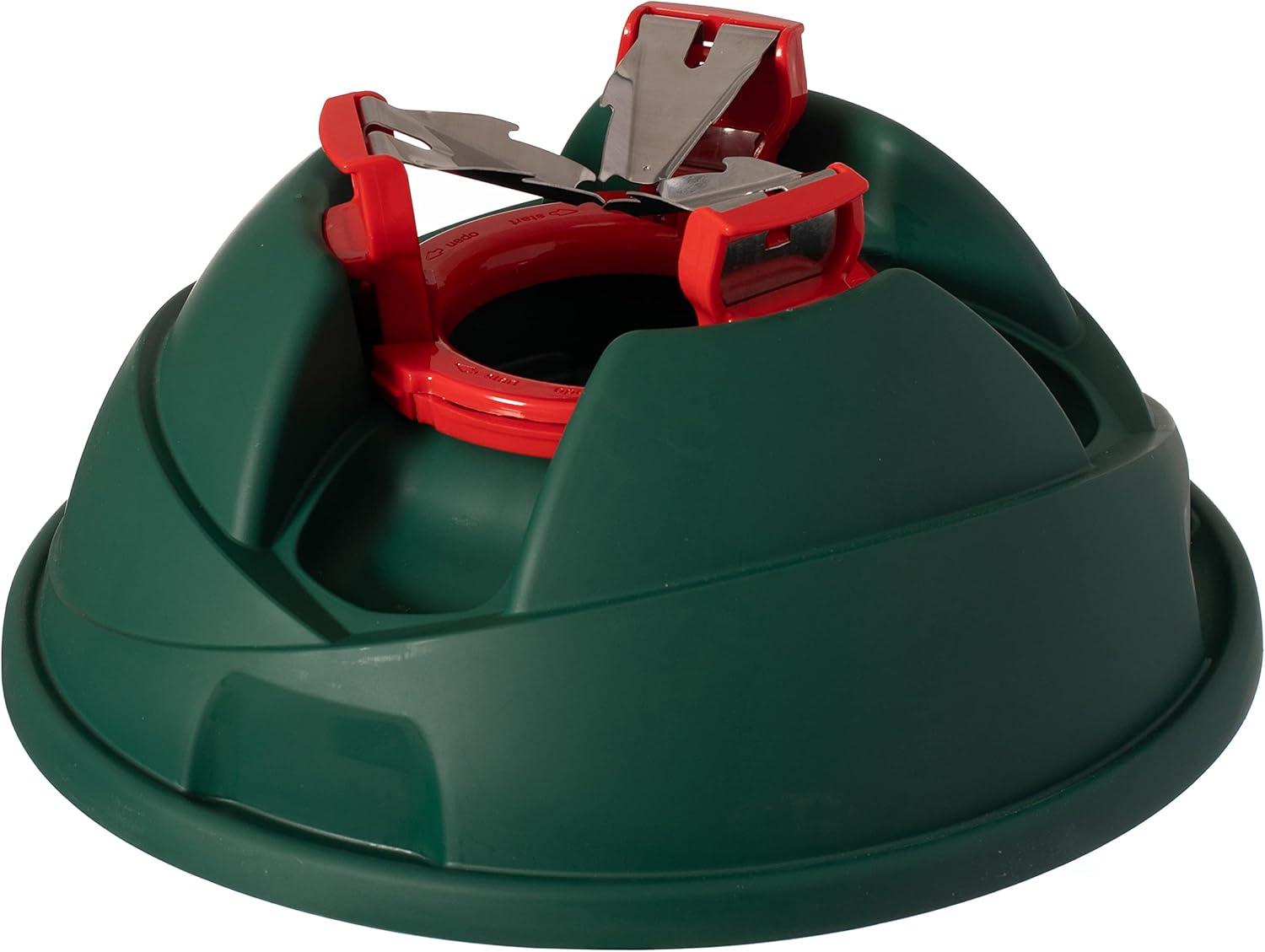 Indoor Automatic Green Christmas Tree Stand With Water Reservoir, Adjustable Metal Claws