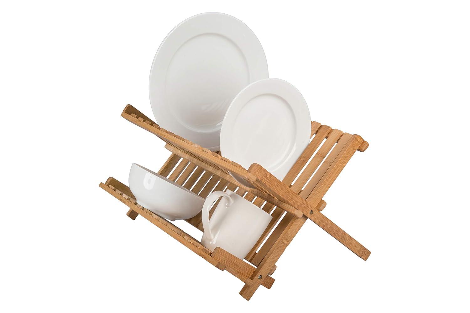 BIA Cordon Bleu Danesco Bamboo Collapsible Dish Rack