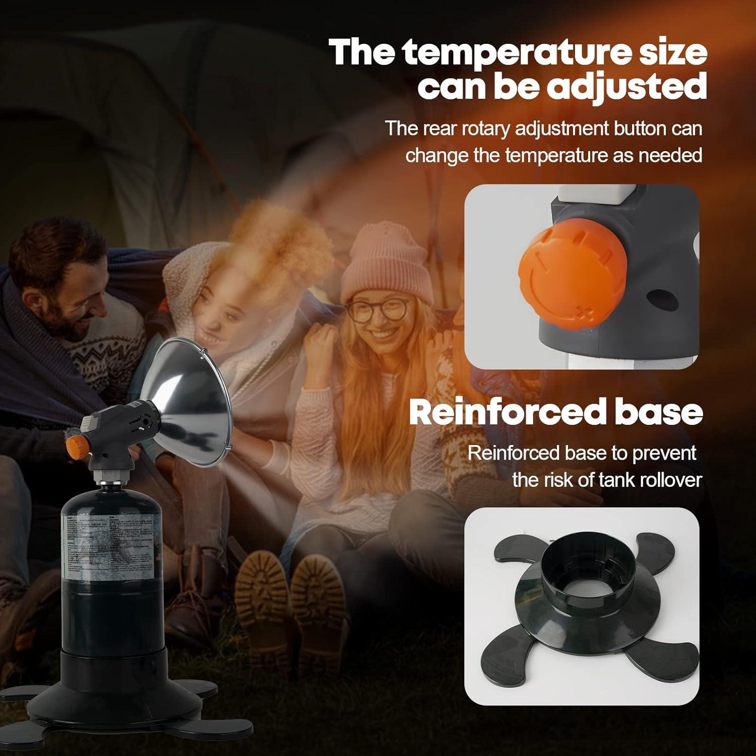 Portable Gray Propane Radiant Outdoor Heater