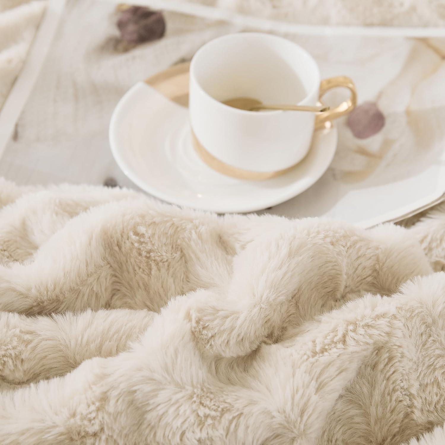 Andency Pink Faux Fur Comforter Set Full, 3 Pieces Fleece Fuzzy Shaggy Plush Sherpa Bedding Set for Women Girls, Fluffy Soft Warm Bed Set for Winter