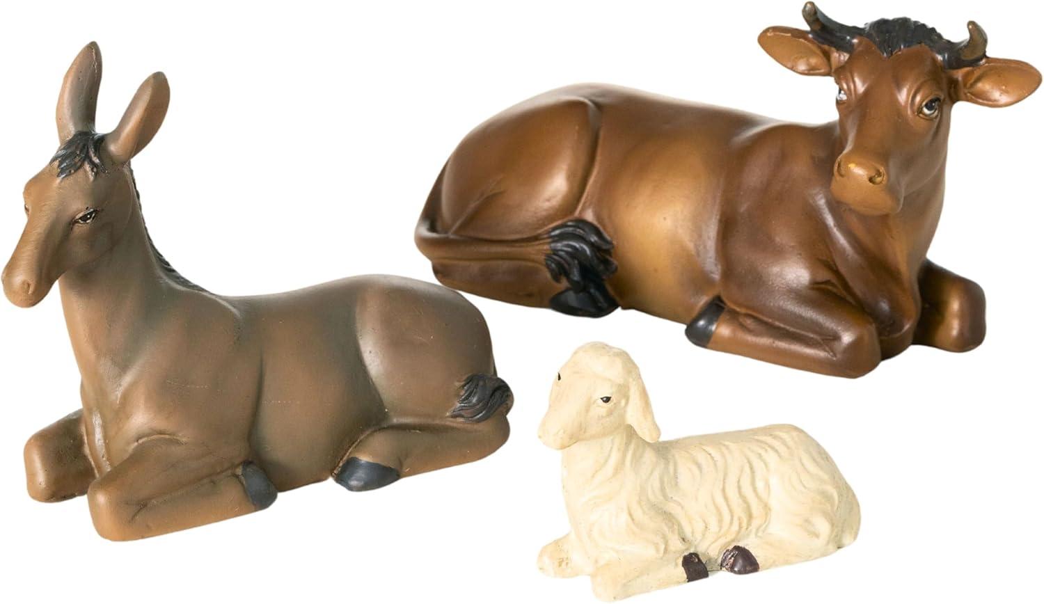 Sullivans Animal Nativity Set of 3  Multicolored