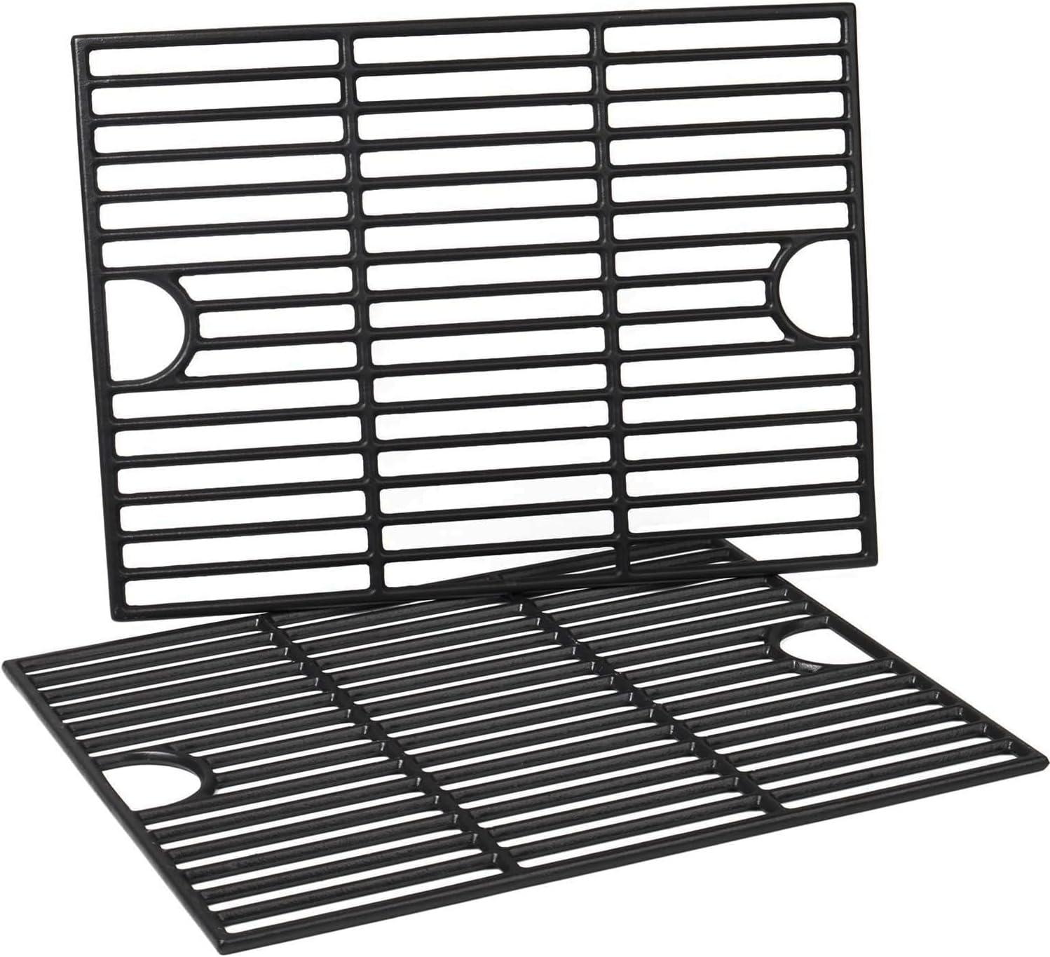 Grill Grates for Nexgrill Home Depot 720-0830H 720-0783E 720-0670C, 17 Inch Cast Iron Replacement Parts for Nexgrill 720-0888 720-0888N Charbroil 463241113 463446015 720-0670D, Master Forge 1010037