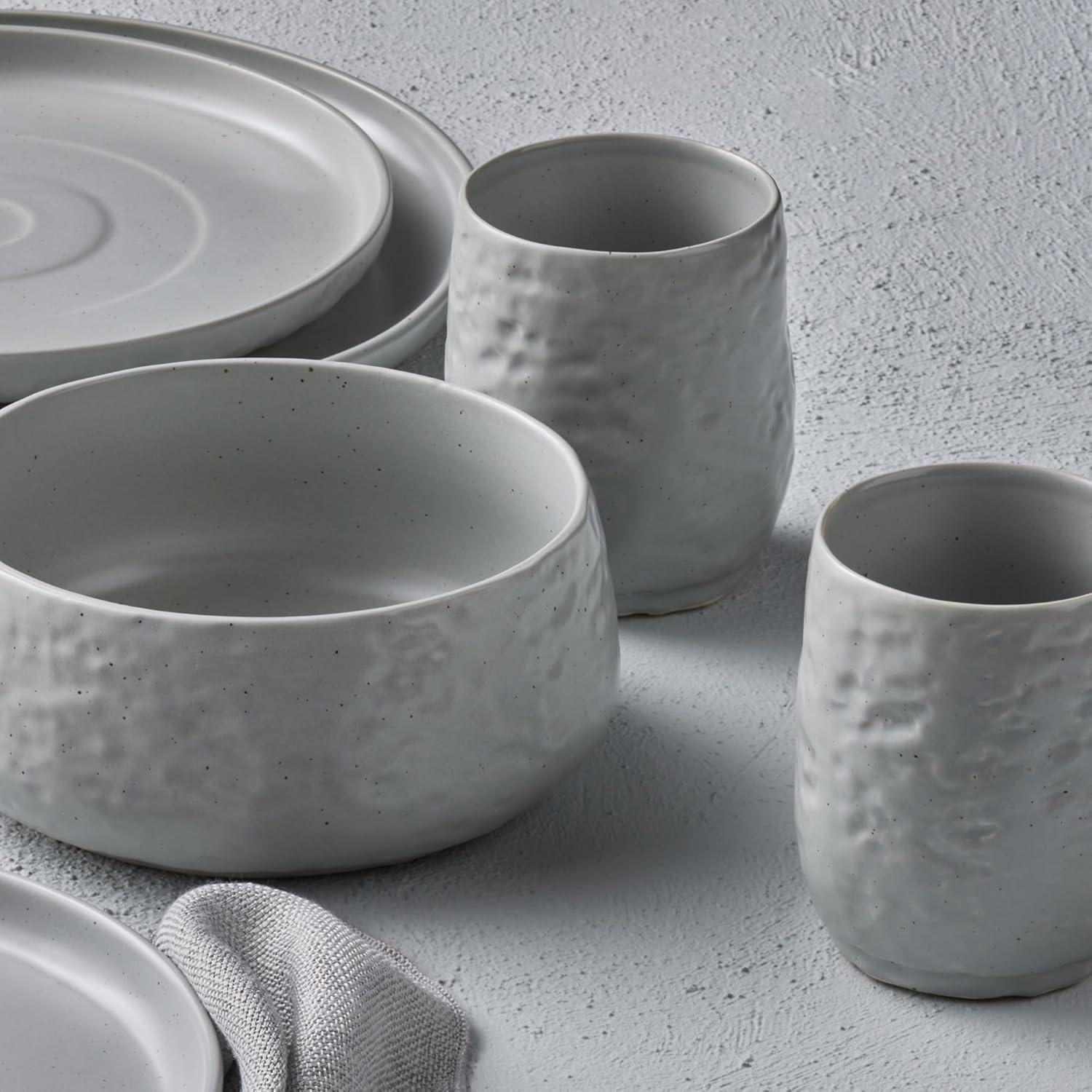 Shosai Stone by Mercer Project Shosai 16-Piece Dinnerware Set Stoneware