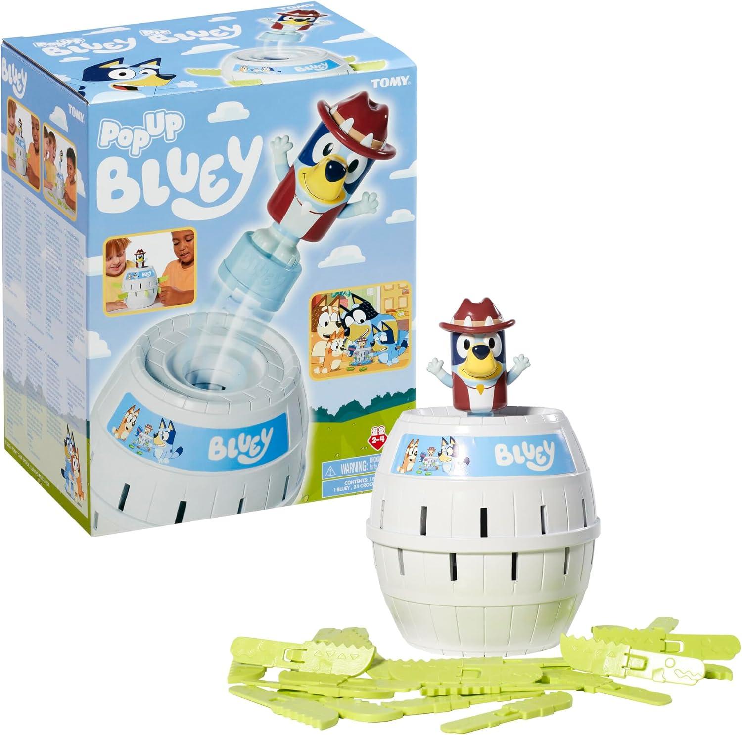 Tomy Pop up Bluey Family and Preschool Kids Board Game, 2 - 4 Players, Suitable for Boys & Girls Ages 4+