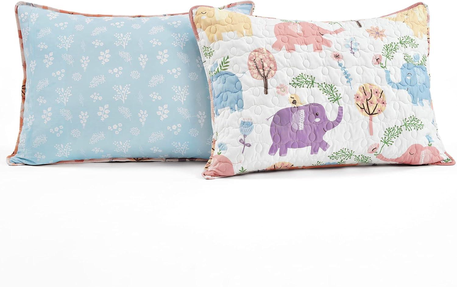 Hygge Elephant Quilt Set - Lush Décor