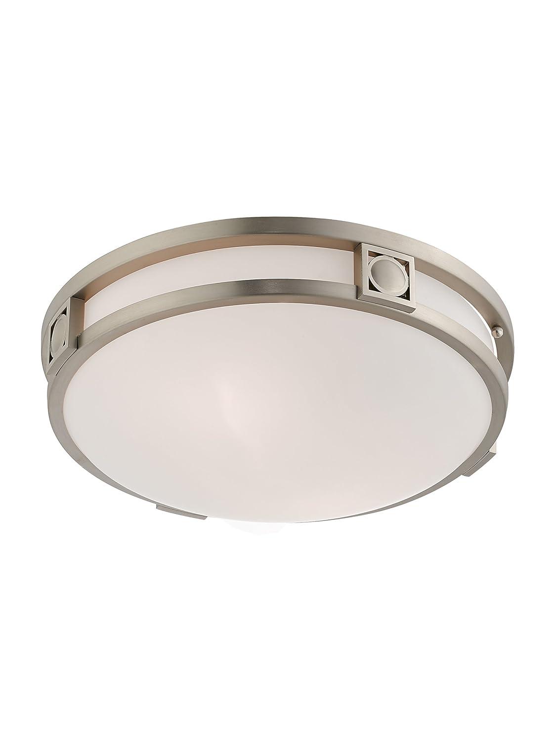 Livex Lighting Titania 2 - Light Flush Mount in  Brushed Nickel